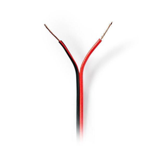 Nedis CAGW0500BK1000 Speaker Cable 2x 0.50 mm2 100 m Wrap Black/Red Καλώδιο Ήχου