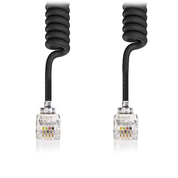 Nedis TCGP90100BK50 Telecom Cable RJ10 Male – RJ10 Male 5.0m Black Καλώδιο