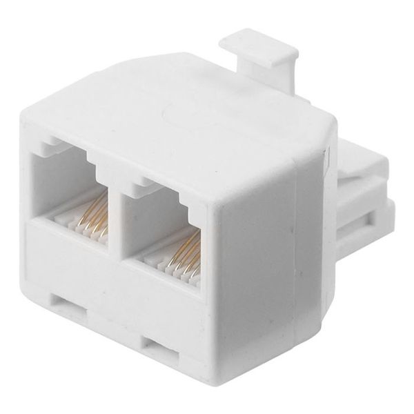 Nedis TCGP90995WT Telecom Splitter RJ11 Male-2x RJ11 Female White Αντάπτορας