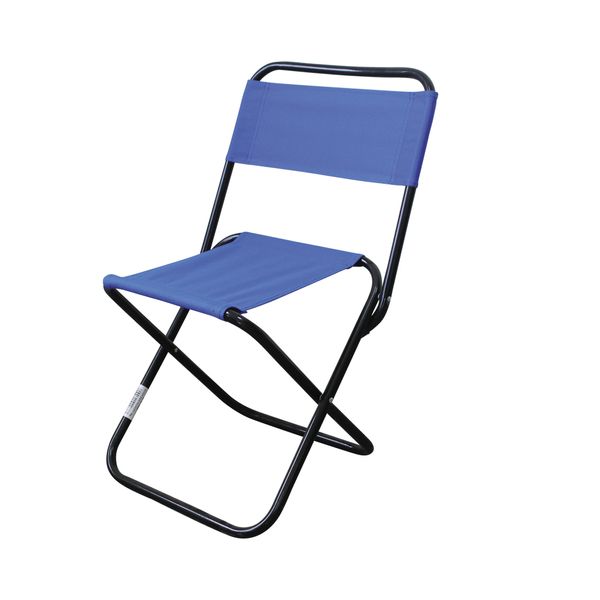 Υφασμάτινη Μπλε με Πλάτη Καρέκλα