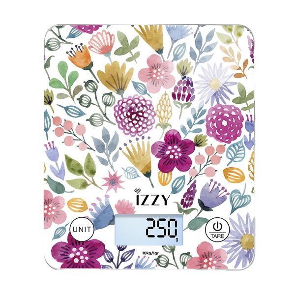 Izzy IZ7007 Floral Ζυγαριά Κουζίνας