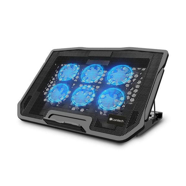 Lamtech Cooling Flex Stand 6 Fans Βάση Laptop