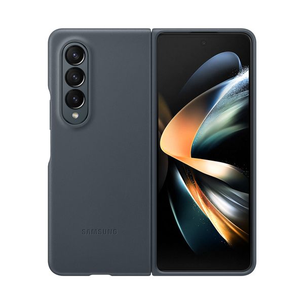 Samsung Galaxy Flip 4 Leather Cover Moss Gray Θήκη