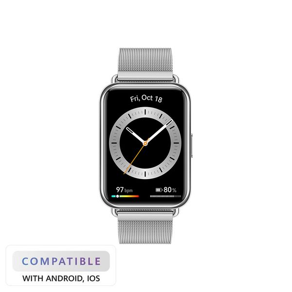 Huawei Huawei Watch Fit 2 Elegant Silver Frost Milanese SmartWatch