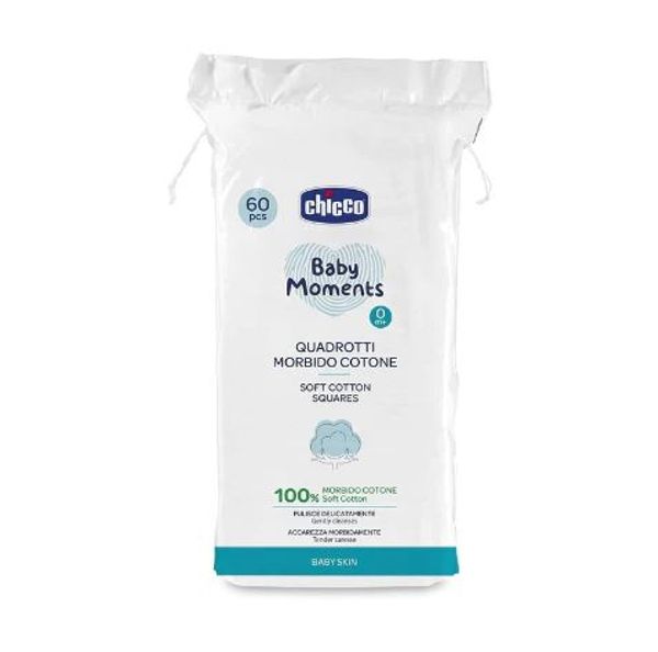 Chicco Chicco Μαντηλάκια από μαλακό βαμβάκι (60τμχ) Baby Moments