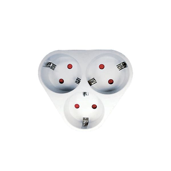 Eurolamp Από ένα σε τρία σούκο οβάλ Αντάπτορας