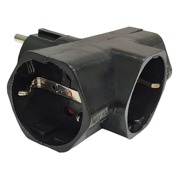 Eurolamp Από ένα αρσενικό σε τρία σούκο θηλυκά Αντάπτορας