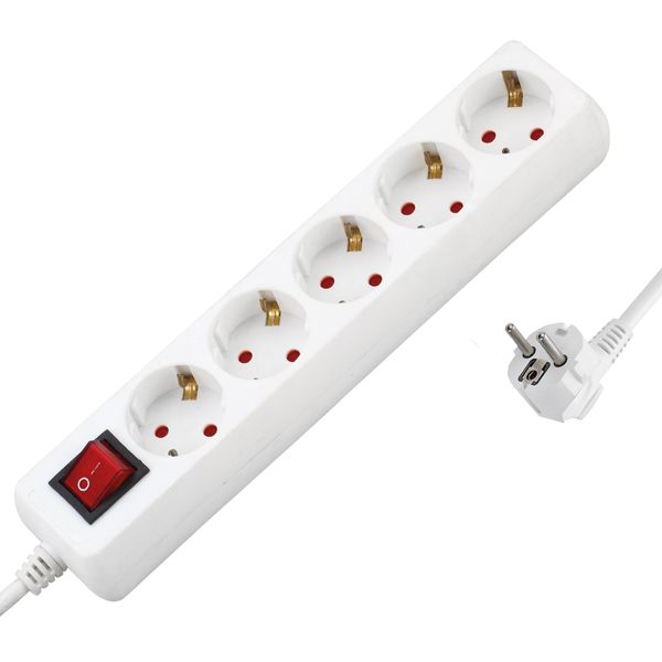 Eurolamp Πέντε θέσεων Πολύπριζο