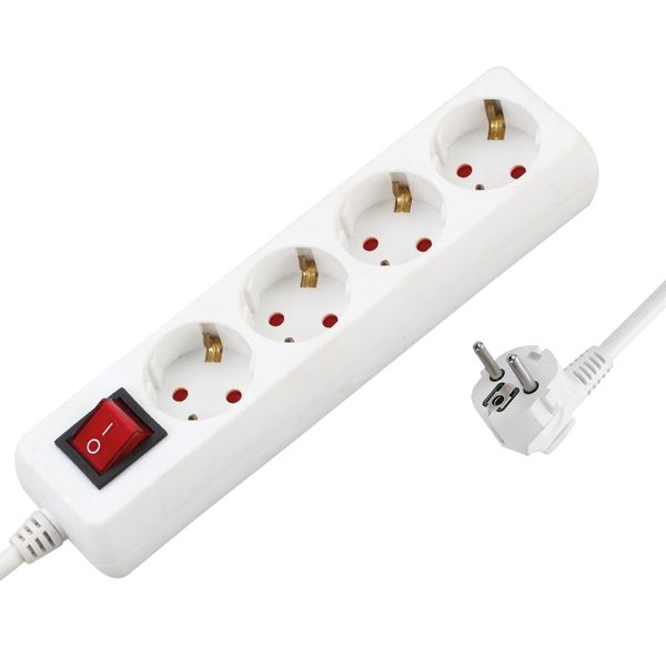 Eurolamp Τεσσάρων θέσεων Πολύπριζο