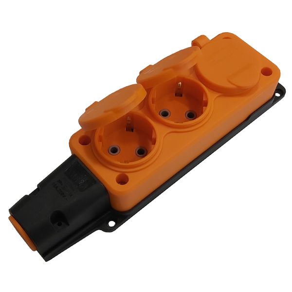 Eurolamp Καουτσουκ τριών θέσεων Πολύπριζο