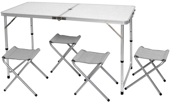 Velco Πτυσσόμενη σε Βαλιτσάκι Camping Τραπεζαρία