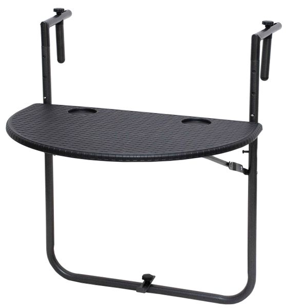 Velco Μεταλλικό με Σχέδιο Rattan Τραπέζι
