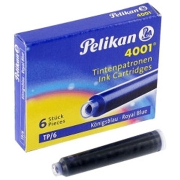 Pelikan Ανταλλακτικά Αμπούλα Μελάνι Πένας Μπλε. Σετ 6 Τμχ. Ανταλλακτικό