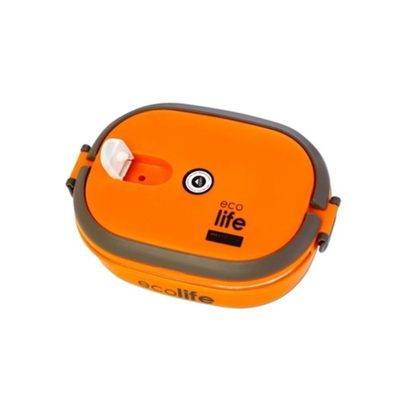 Ecolife Ecolife Μεταλλικό Double Wall 800ml Πορτοκαλί. Δοχείο Φαγητού