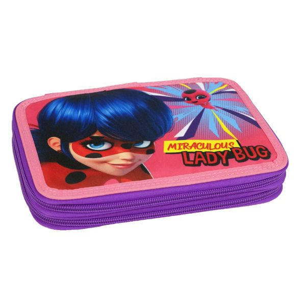 Gim Διπλή Ladybug Girl Power Κασετίνα