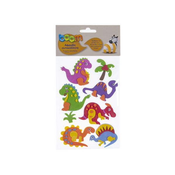 Boom Δεινόσαυροι 8 Τεμαχίων Αυτοκόλλητα