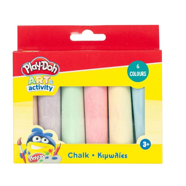 Play-Doh 6 Τμχ 320-40003 Χρωματιστές Κιμωλία