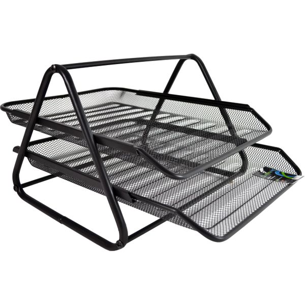 Officenet Με 2 Ράφια Μαύρο Σετ Γραφείου