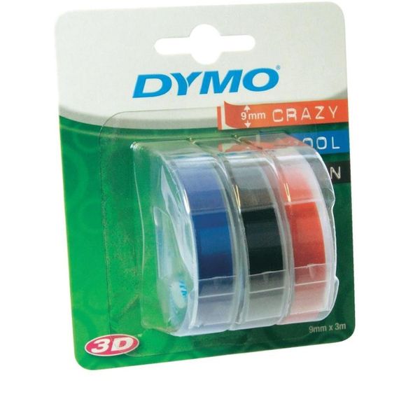 Dymo Ετικετογράφου 3m x 9mm Πολύχρωμη 3τμχ Ταινία