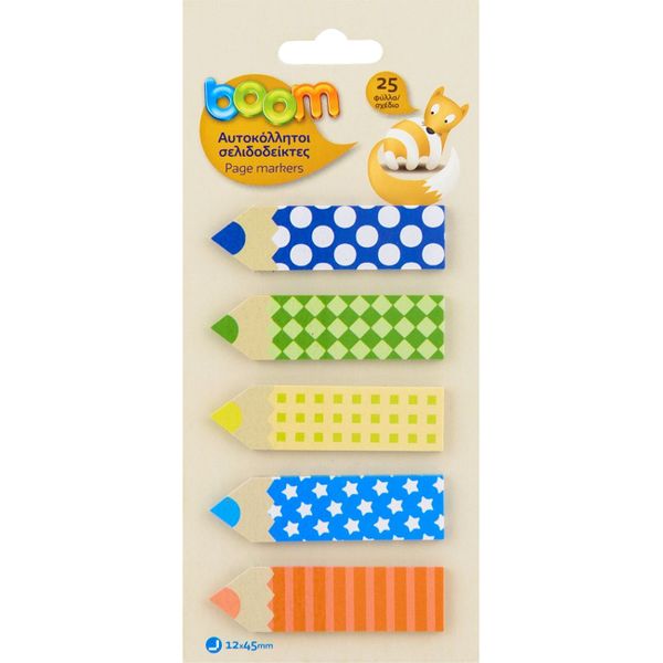 Boom Αυτοκόλλητοι Με Μολύβια Σελιδοδείκτες