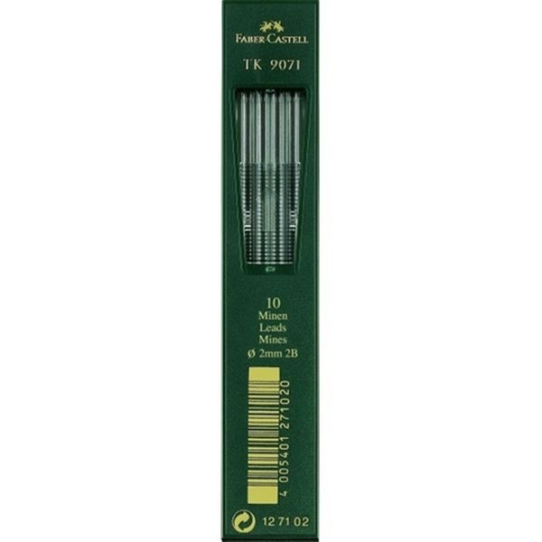 Faber Castell 2 mm/2B 127102 Μηχανικού Μολυβιού Μύτες