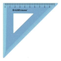 Erich Krause Τρίγωνο Glitter 10 cm 45 μοίρες Μπλε