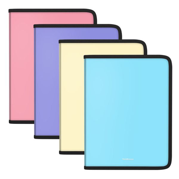 Erich Krause Α4 με Φερμουάρ 4 Χρώματα Παστέλ Φάκελος