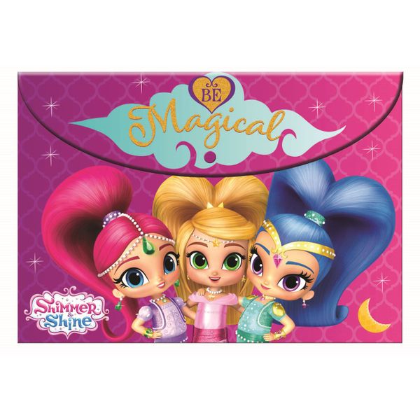 Gim Gim A4 με Κουμπί Shimmer & Shine Φάκελος