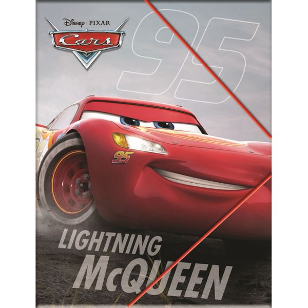 Gim Gim A4 με Λάστιχο Cars 341-43515 Ντοσιέ