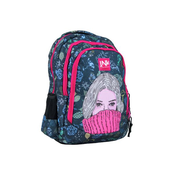 Ink Σχέδιο Κορίτσι ΝΚ005-G1 Τσάντα Πλάτης