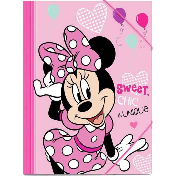 Διακάκης Minnie A4 με Λάστιχο 25x35 Χάρτινος Φάκελος