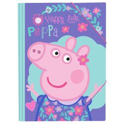 Peppa Pig A4 με Λάστιχο 25x35 Χάρτινος