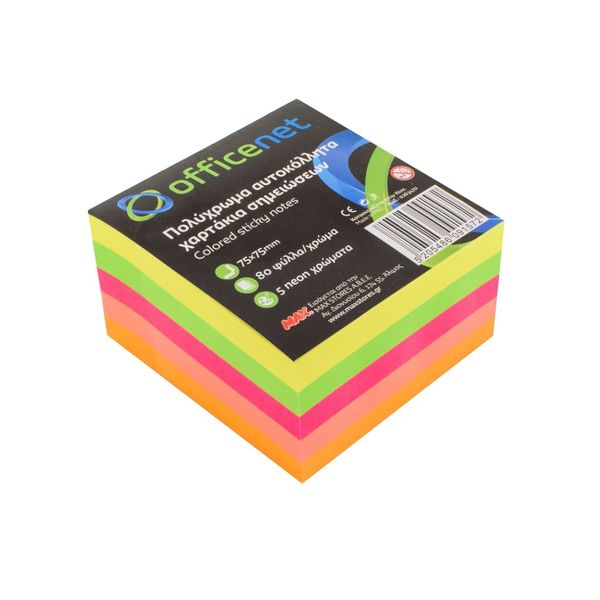 Officenet Σημειώσεων πολύχρωμα Αυτοκόλλητο Χαρτί