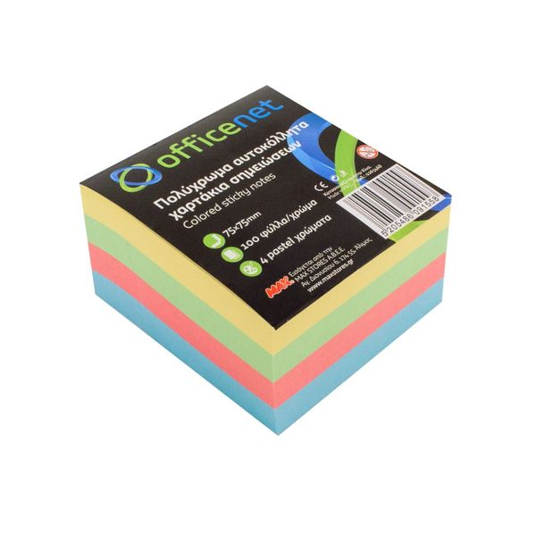 Officenet Σημειώσεων πολύχρωμα Αυτοκόλλητο Χαρτί