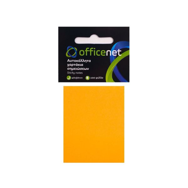 Officenet Σημειώσεων πορτοκαλί Αυτοκόλλητο Χαρτί