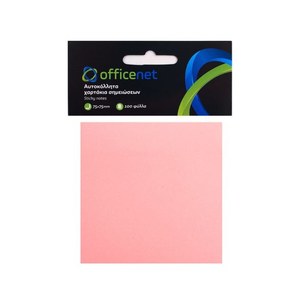 Officenet Σημειώσεων ροζ Αυτοκόλλητο Χαρτί