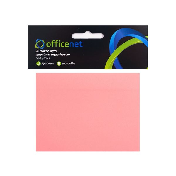 Officenet Σημειώσεων ροζ Αυτοκόλλητο Χαρτί