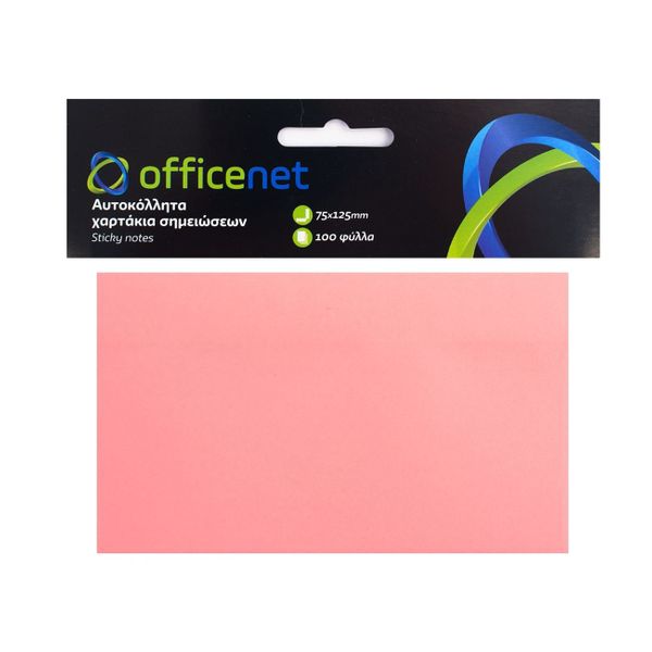 Officenet Σημειώσεων ροζ Αυτοκόλλητο Χαρτί