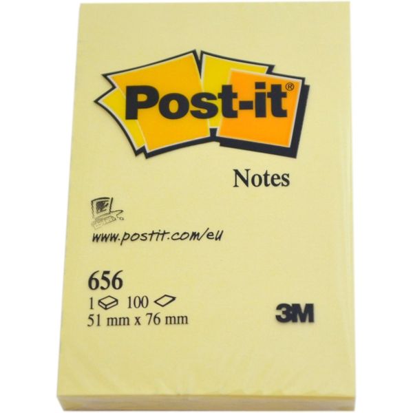 Post-it 3M Σημειώσεων κίτρινα Αυτοκόλλητο Χαρτί