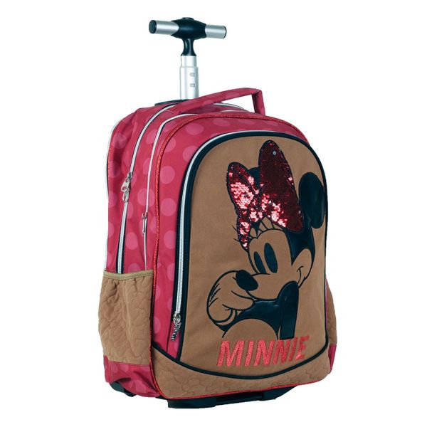 Gim Gim Minnie Suede Τρόλεϊ Σχολική Τσάντα