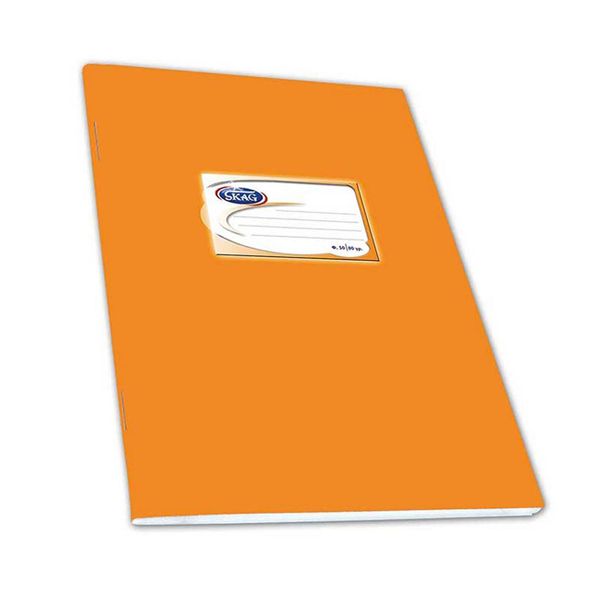 Skag Χάρτινο 50Φ Πορτοκαλί Τετράδιο