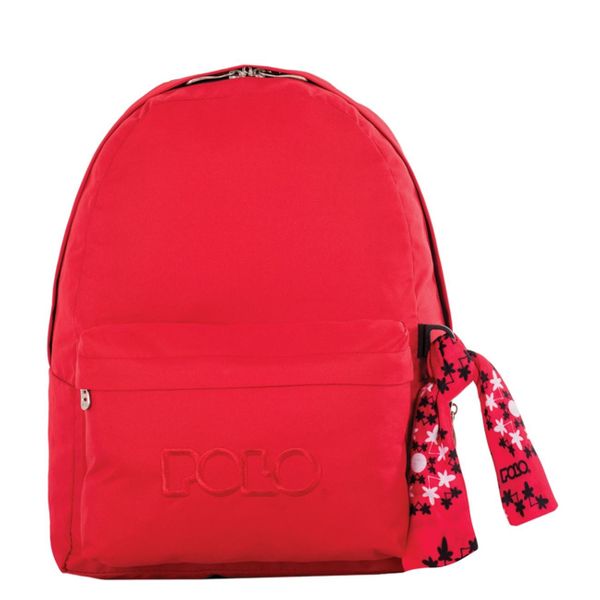 Polo Με Μαντήλι Κόκκινο Σχολική Τσάντα Πλάτης