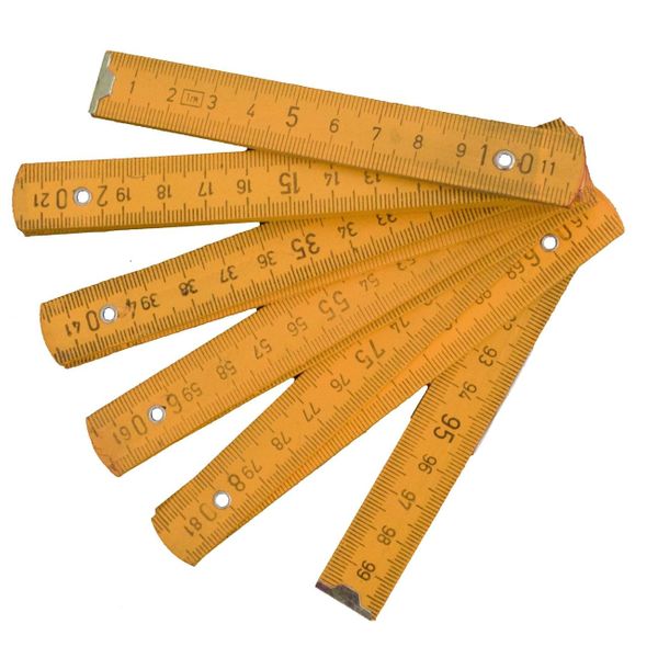 1 m Ξύλινο Σπαστό Μέτρο