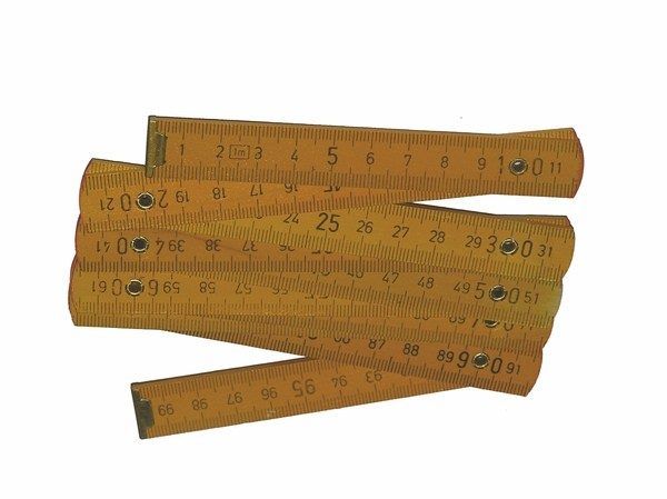 1 m Ξύλινο Σπαστό Μέτρο