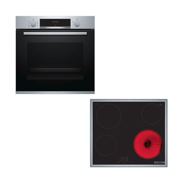 Bosch Bosch HBA513BS00 & PKE645BA2E Set Εντοιχισμού