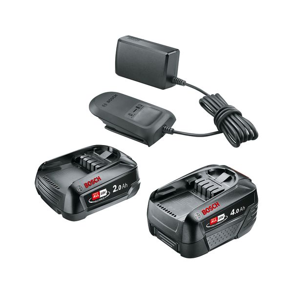 Bosch Bosch Starter Kit 18V - 2.0 & 4.0 Ah Σετ 2 Μπαταριών Ιόντων Λιθίου και Φορτιστή