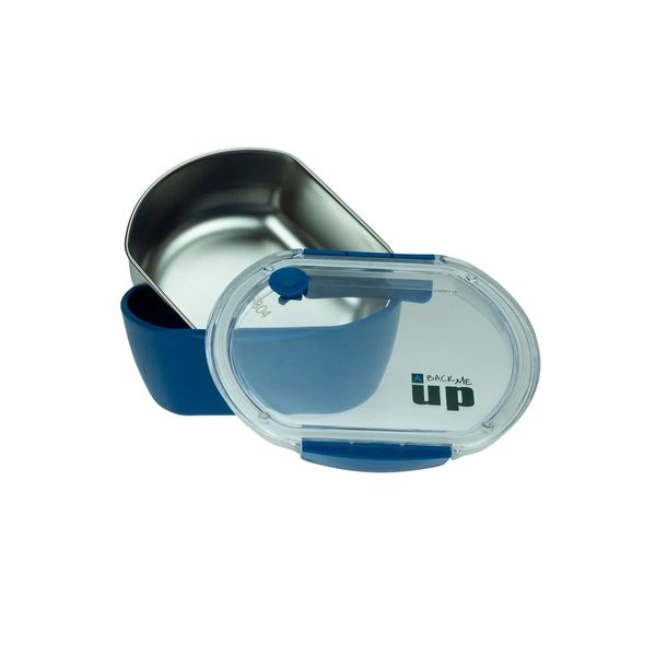 Back Me Up Back Me Up Ανοξείδωτο 680ml Μπλε Δοχείο Φαγητού