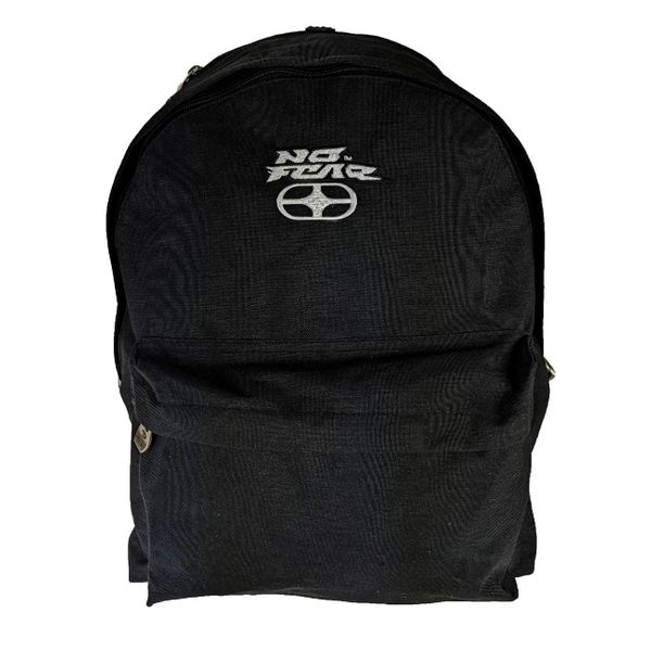 No Fear Black με Ανατομική Πλάτη Τσάντα Πλάτης