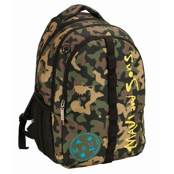 Maui & Sons Maui & Sons Shark Camouflaze με Ενισχυμένους Ιμάντες Τσάντα Πλάτης