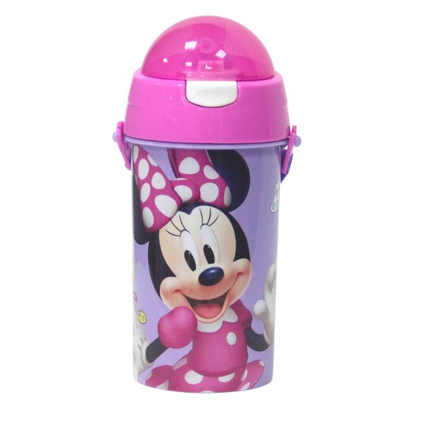 Gim Πλαστικό Με Καλαμάκι Minnie Παγούρι